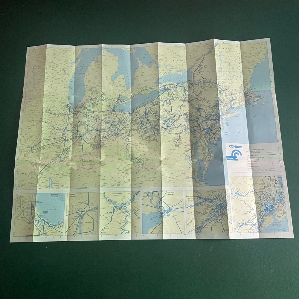 Conrail System Map - Picture 9 of 9